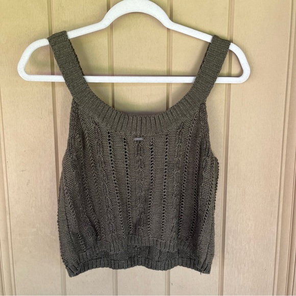Green Hollister Sweater Tank - Picture 3 of 4